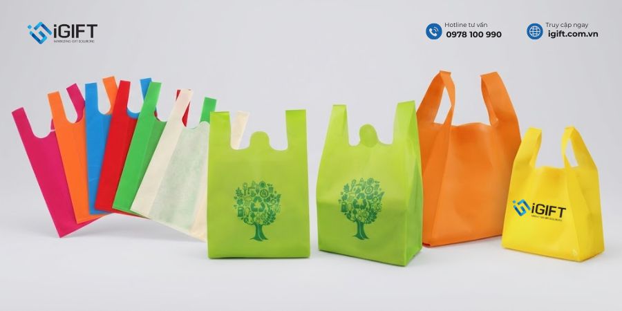 các loại túi vải không dệt in logo - 5