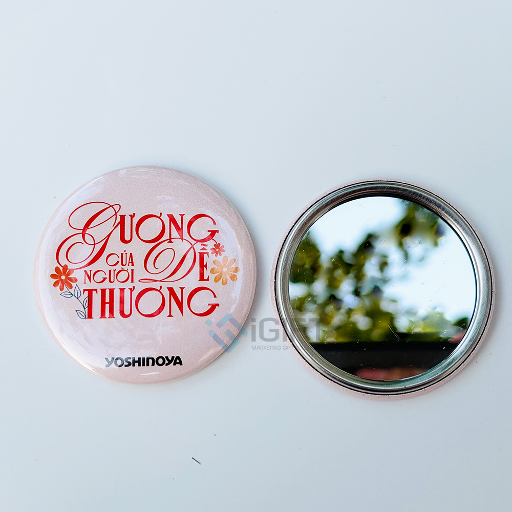 Gương mini in logo