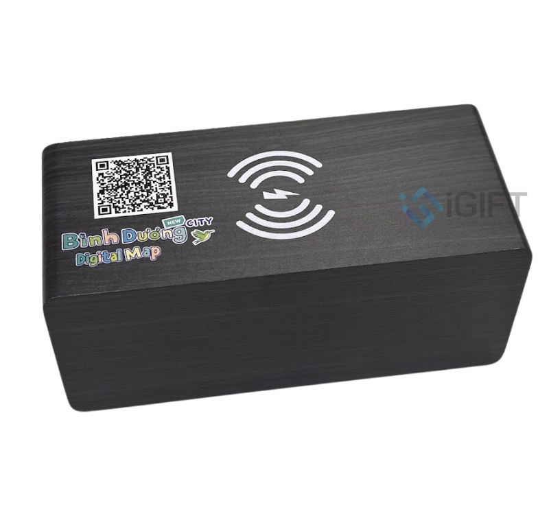 Đồng hồ gỗ để bàn có sạc không dây - in logo Bình Dương Digital Map 2 Đồng hồ gỗ để bàn có sạc không dây - in logo Bình Dương Digital Map Quà tặng công nghệ doanh nghiệp