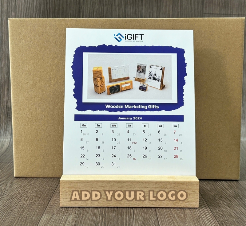 Lịch gỗ để bàn - Công nghệ in/khắc logo lên đế gỗ 3 Lịch gỗ để bàn - Công nghệ in/khắc logo lên đế gỗ Quà tặng công nghệ doanh nghiệp