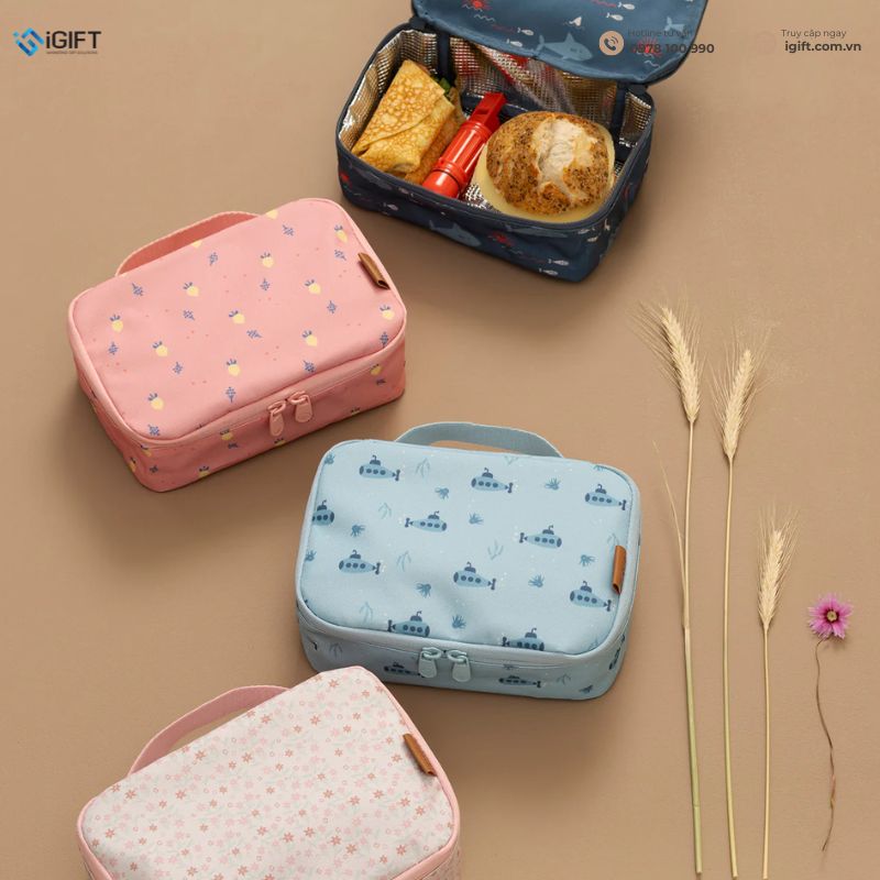 túi giữ nhiệt du lịch mini cầm tay