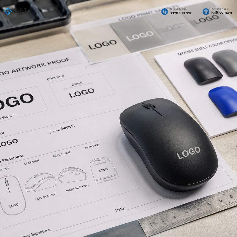 quà tặng in logo chuột máy tính