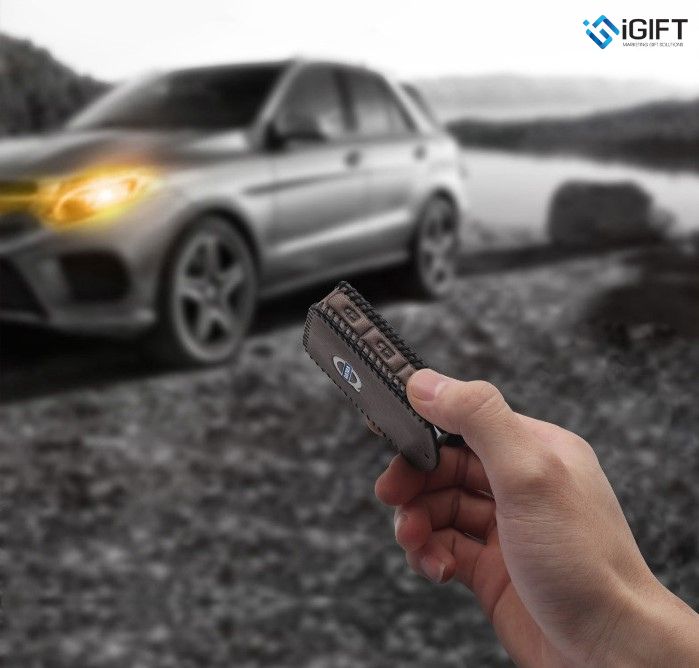 Bao Đựng Khóa Bằng Da Cao Cấp Gia Công Theo Yêu Cầu Hãng Xe 3 Quà tặng iGift - bọc chìa khóa