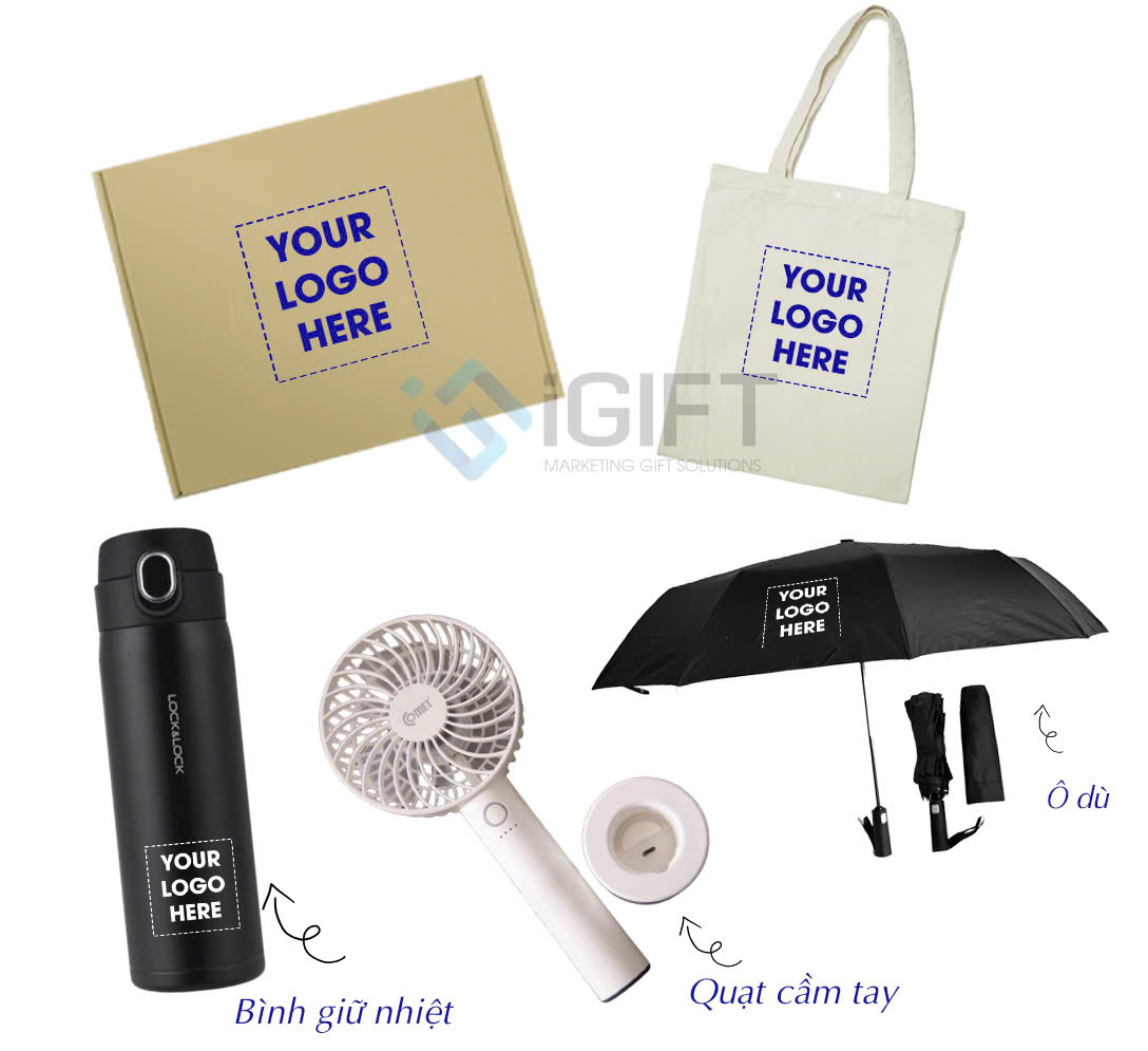 3+ mẫu quà tặng nhân viên lý tưởng - Welcome Kit in logo Quà tặng công nghệ doanh nghiệp