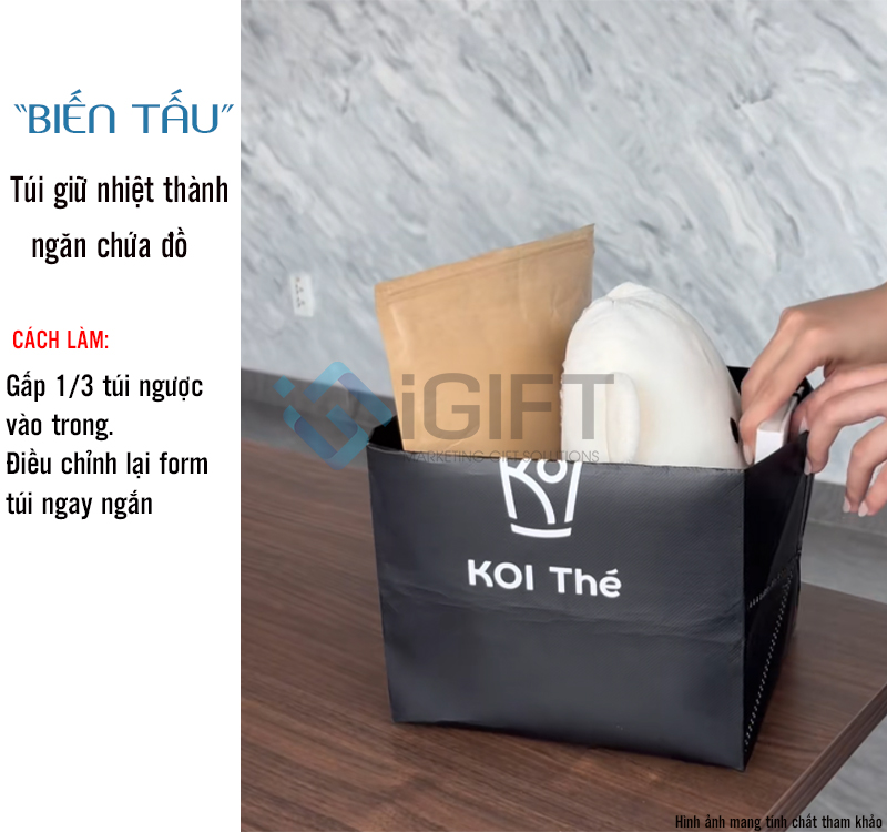 4 món đồ tái sử dụng hữu ích từ túi giữ nhiệt đựng trà sữa Quà tặng công nghệ doanh nghiệp