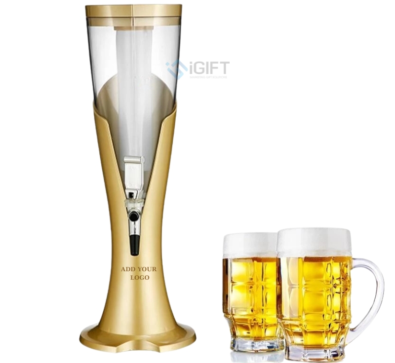 Tháp Bia 3 Lít màu Vàng Gold- In logo Parkhaus 1 Tháp Bia 3 Lít màu Vàng Gold- In logo Parkhaus Quà tặng công nghệ doanh nghiệp