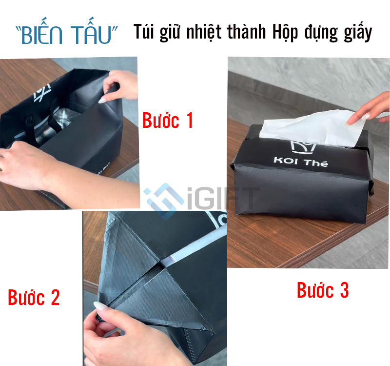 4 món đồ tái sử dụng hữu ích từ túi giữ nhiệt đựng trà sữa Quà tặng công nghệ doanh nghiệp
