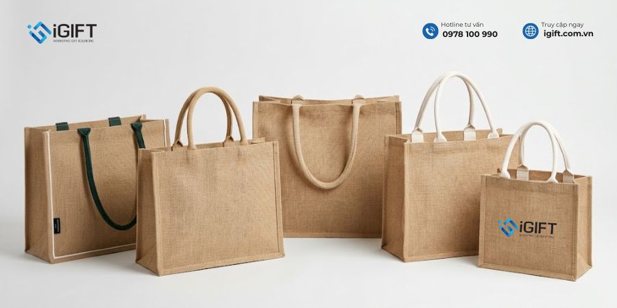 quà tặng túi vải đay in logo