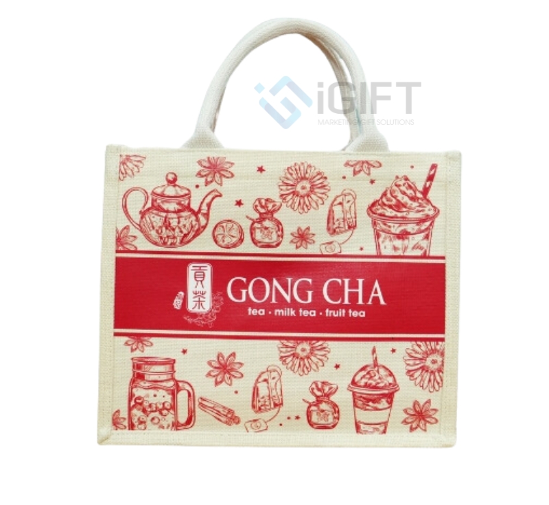 Quy trình sản xuất túi giả đay in logo [ecogift friendly] Quà tặng công nghệ doanh nghiệp