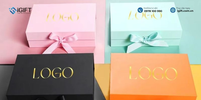 ứng dụng của hộp quà in logo