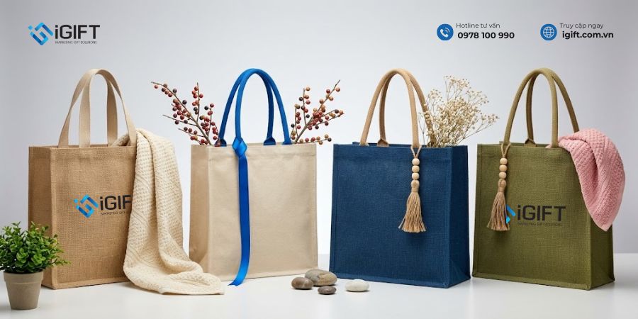 ứng dụng của túi vải đay in logo