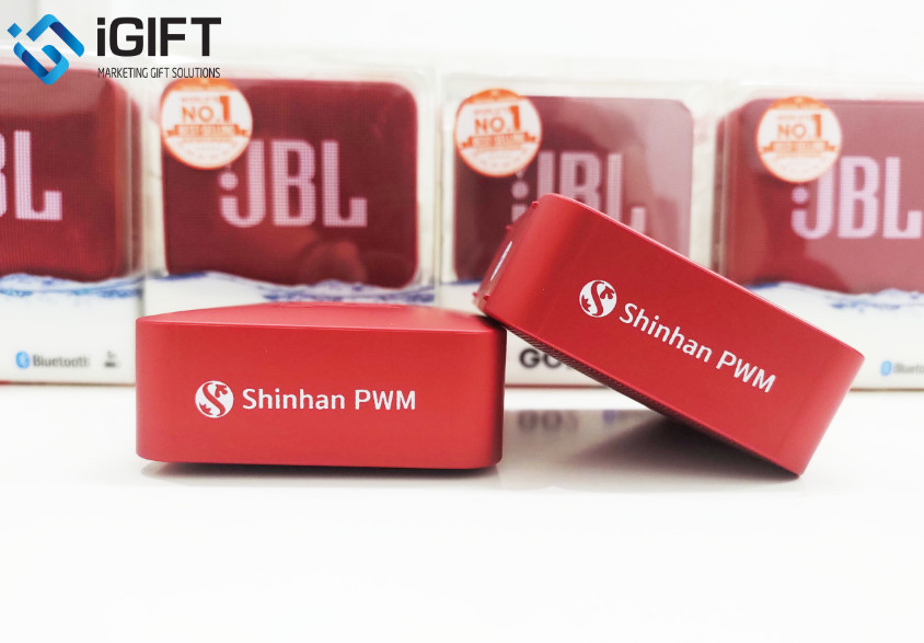 Loa Bluetooth JBL GO 2 In Logo Shinhan Bank PWM Quà tặng công nghệ doanh nghiệp