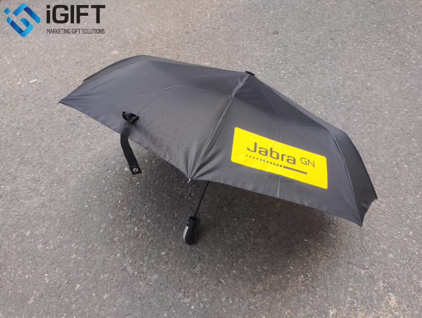 Dù Gập Tự Động 1 Chiều In Logo Jabra Quà tặng công nghệ doanh nghiệp