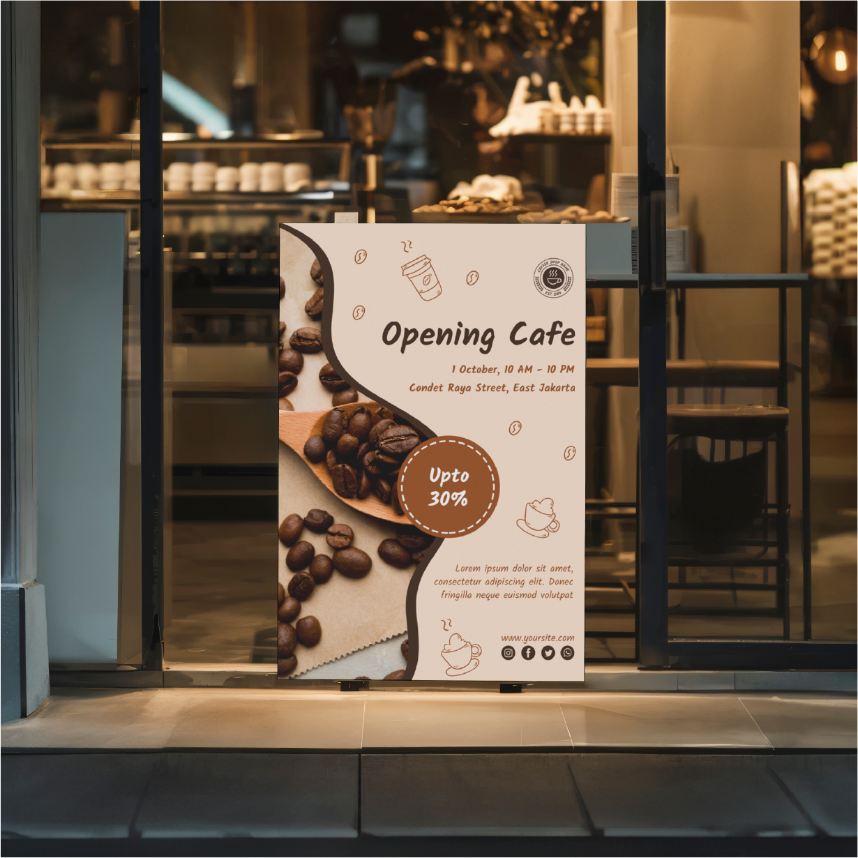 Thiết kế standee - poster quảng cáo theo yêu cầu