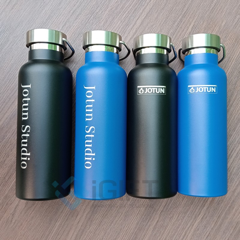 Bình giữ nhiệt quai inox in khắc logo theo yêu cầu Quà tặng công nghệ doanh nghiệp