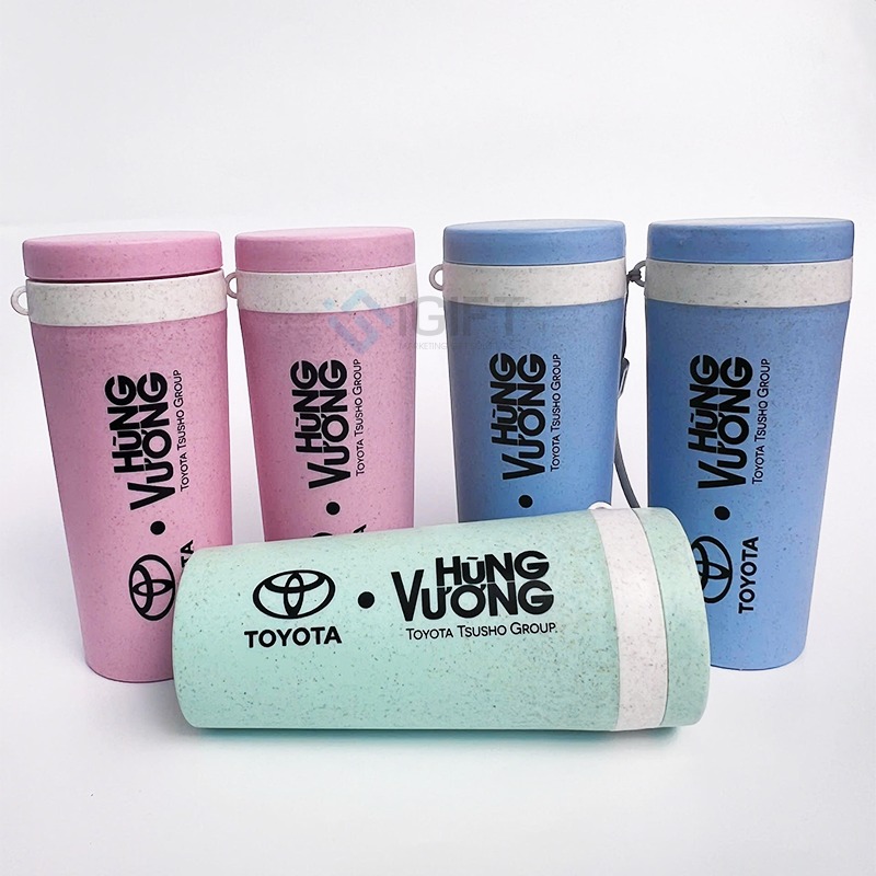 Bình nước lúa mạch - In ấn logo Toyota Hùng Vương 