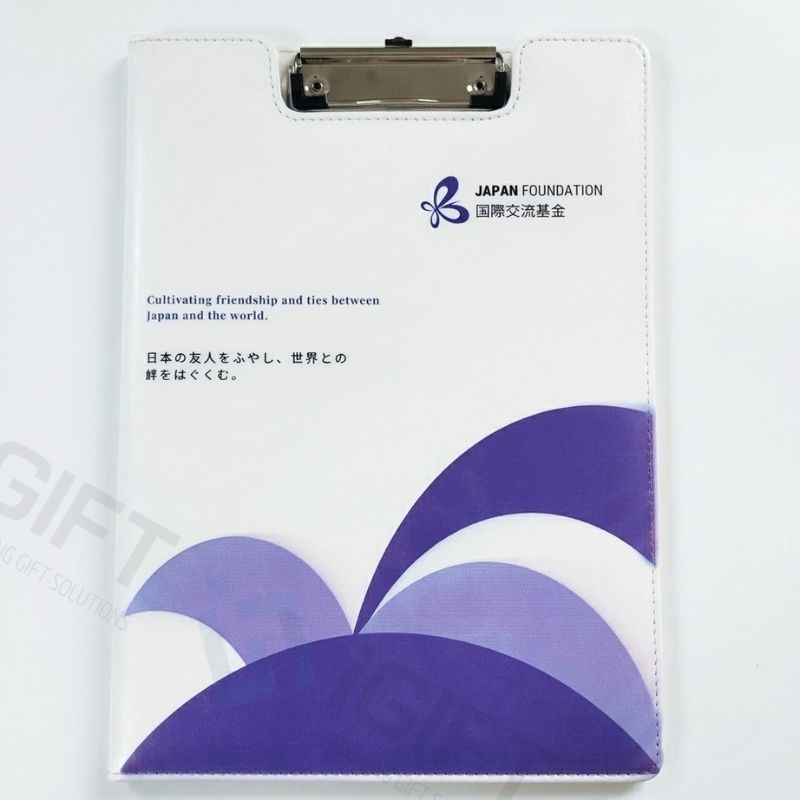 Bìa da trình ký in logo cao cấp