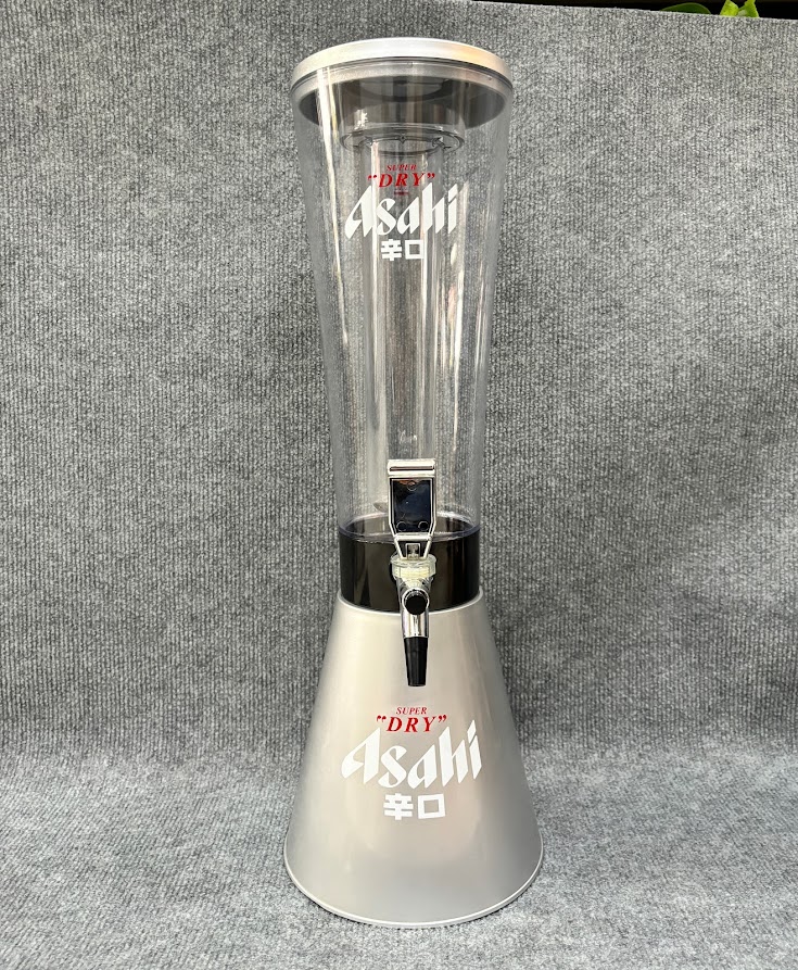 Tháp Bia 3 Lít Dáng Thon Màu Bạc in logo thương hiệu 1 Tháp Bia 3 Lít Dáng Thon Màu Bạc in logo thương hiệu Quà tặng công nghệ doanh nghiệp