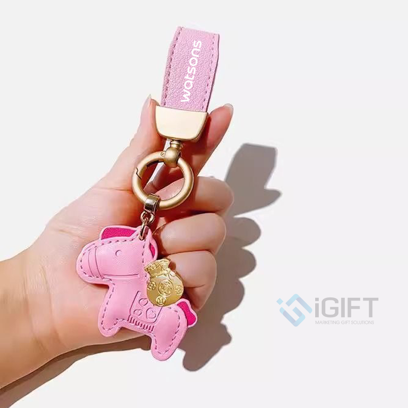 Móc khoá ngựa cute - In logo Watson