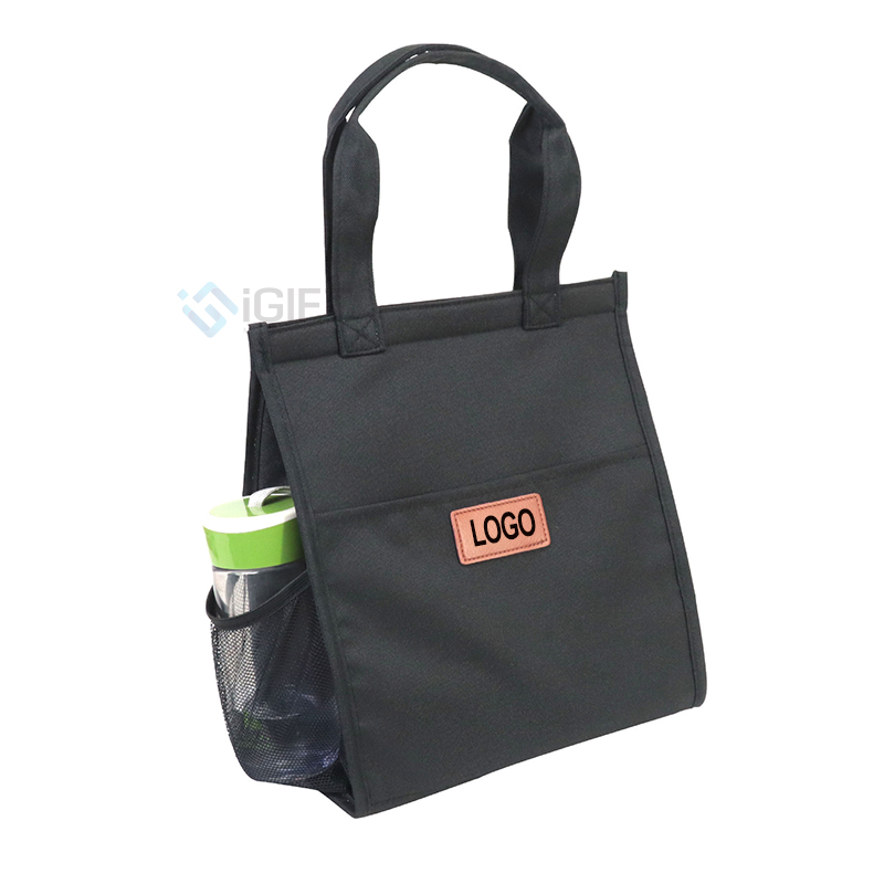 Túi giữ nhiệt đựng cơm đa năng (có ngăn đựng bình nước) - In logo tag da theo yêu cầu