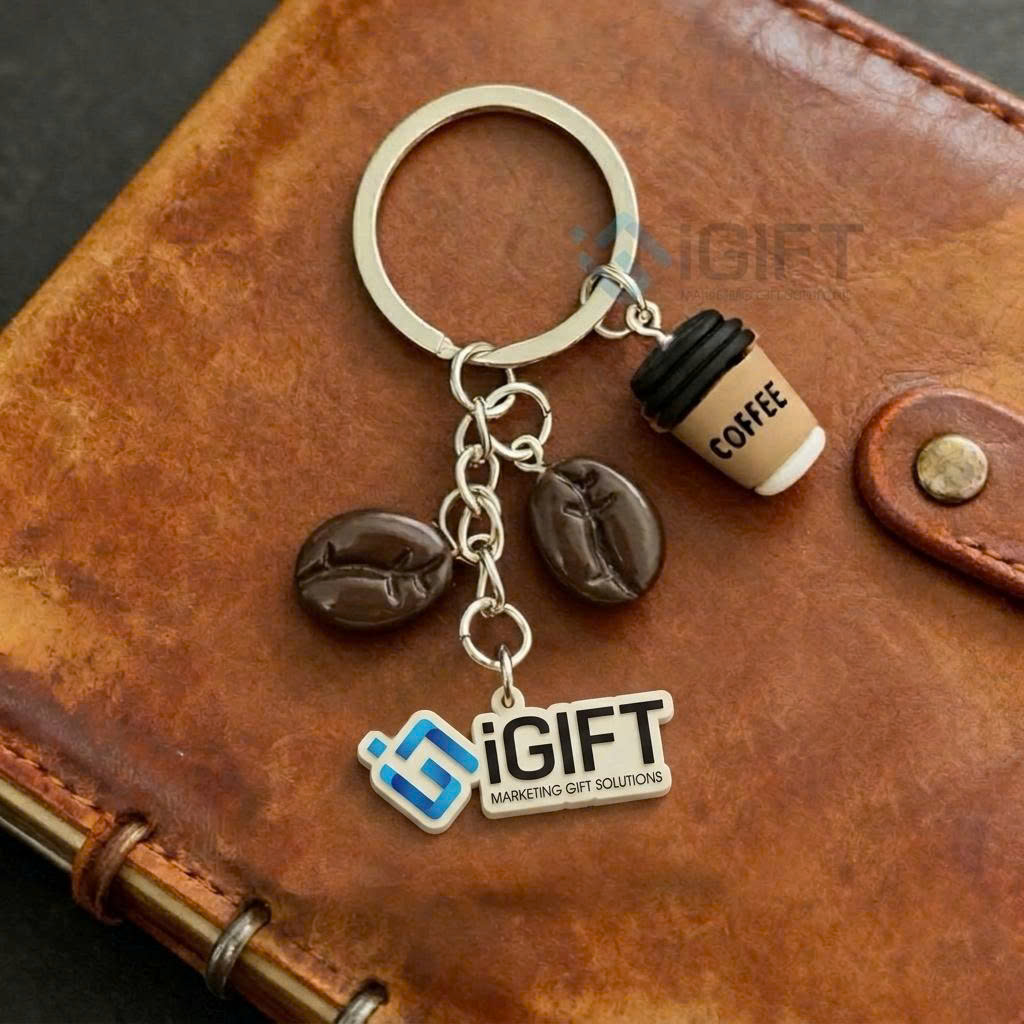 Móc Khóa Charm Theo Logo Cà Phê, Trà Sữa