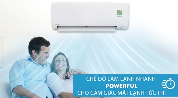 Chế độ làm lạnh nhanh mang đến cảm giác mát lạnh tức thì