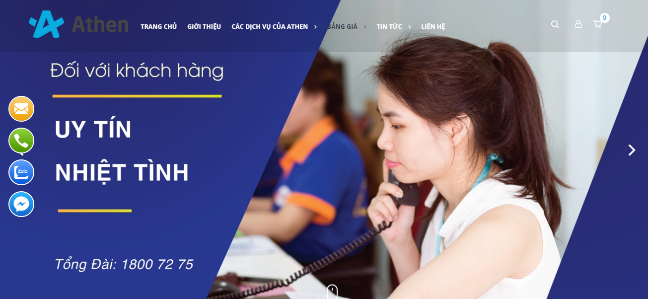 Tổng đài chăm sóc khách hàng của cơ điện lạnh Athen