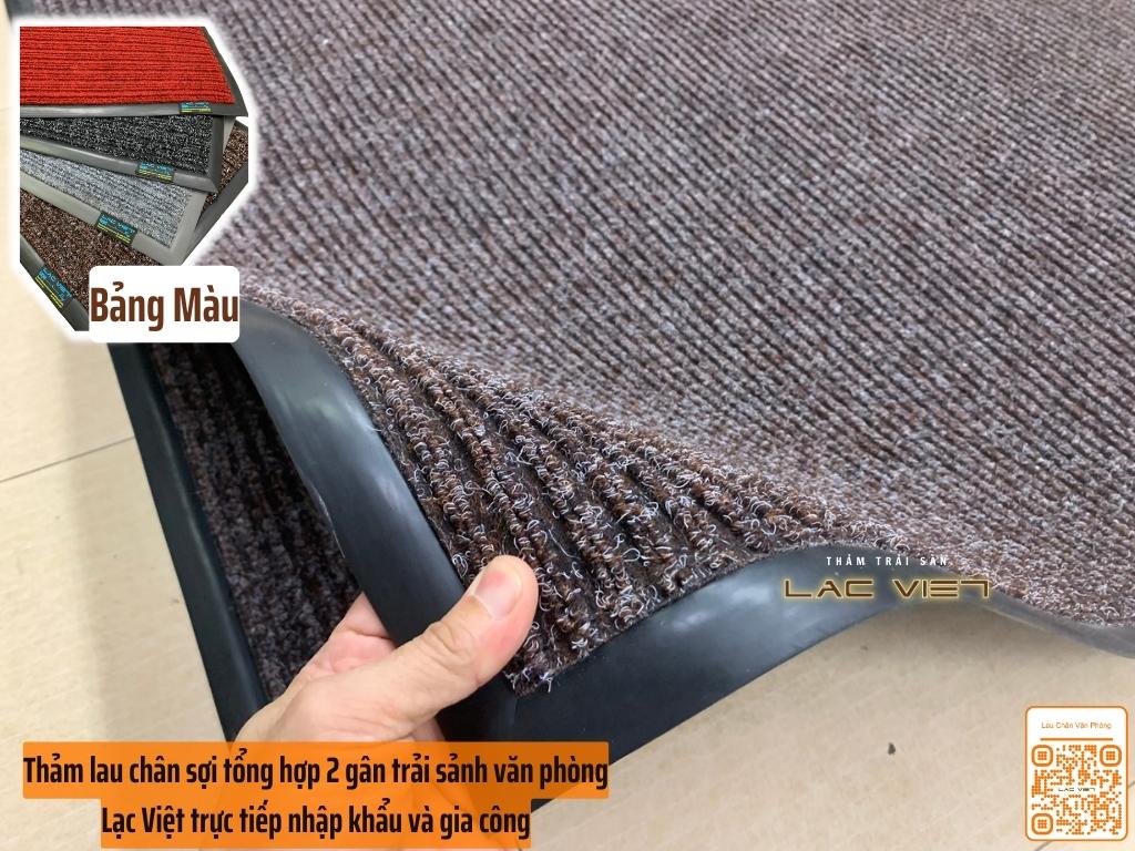 Thảm lau chân sợi tổng hợp trải sảnh stripemat