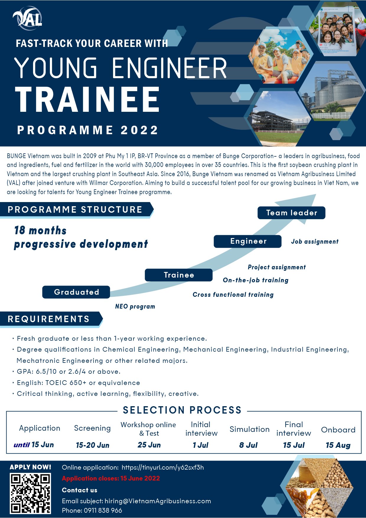 YOUNG ENGINEER TRAINEE 2022 - VAL