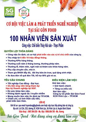 Chế biến Thuỷ Hải Sản - Sài Gòn Food