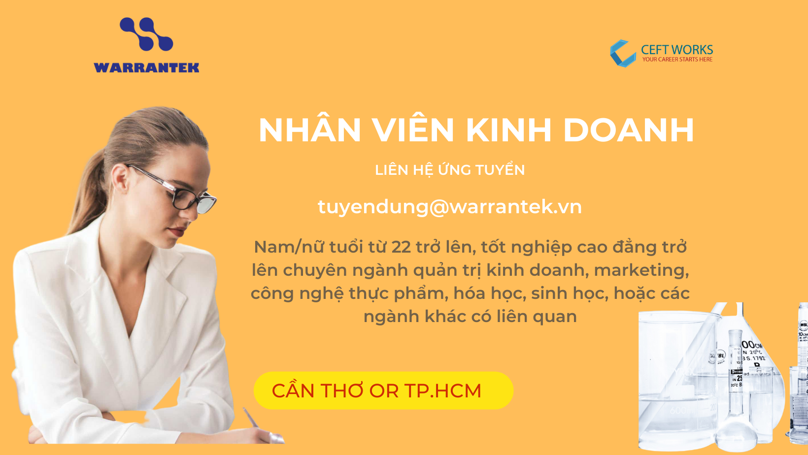 NHÂN VIÊN KINH DOANH (Cần Thơ & Tp.HCM)