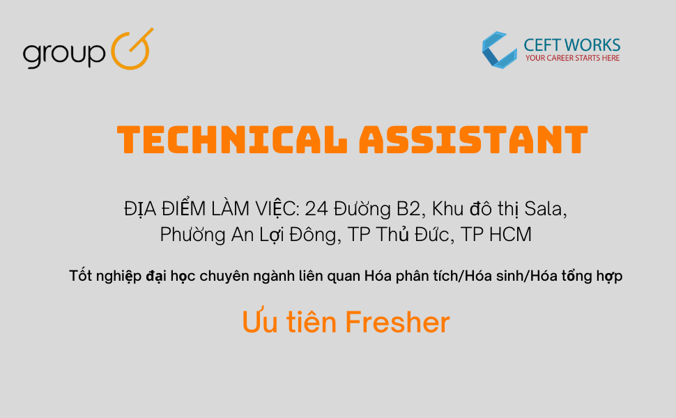 TECHNICAL ASSISTANT (Thủ Đức)