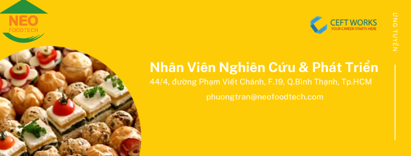 Nhân viên Phòng Nghiên Cứu & Phát Triển (Bình Thạnh)