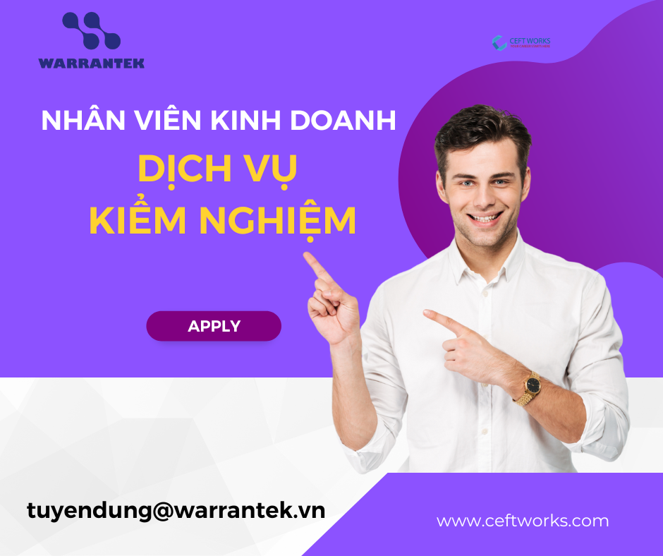 NHÂN VIÊN KINH DOANH DỊCH VỤ KIỂM NGHIỆM
