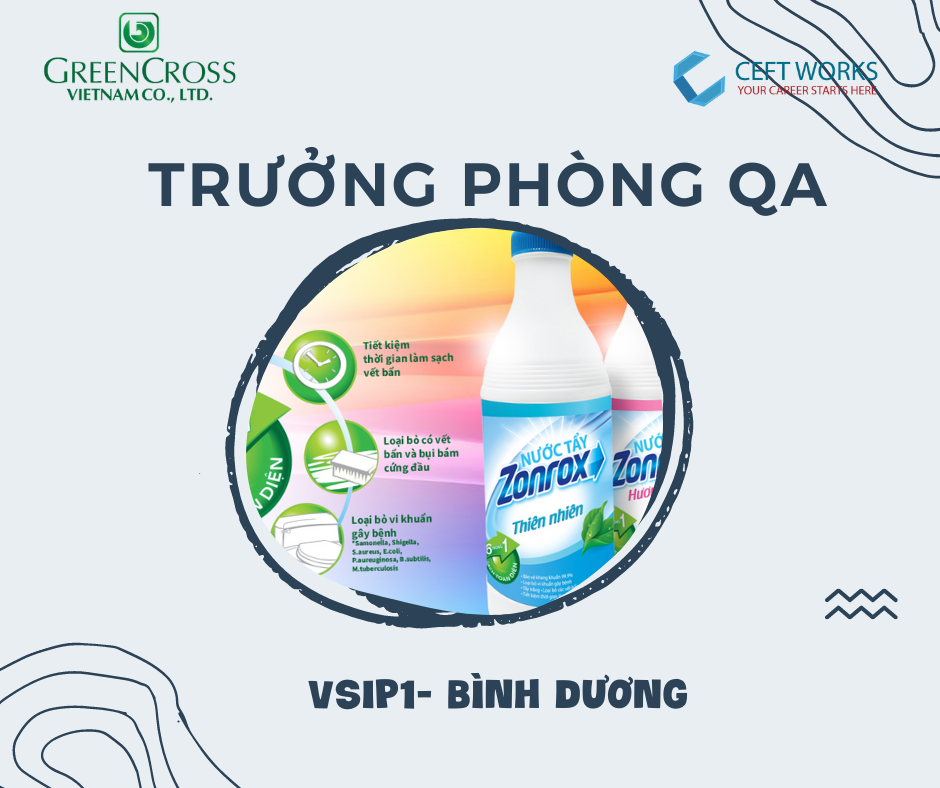 TUYỂN TRƯỞNG PHÒNG QA (Bình Dương)