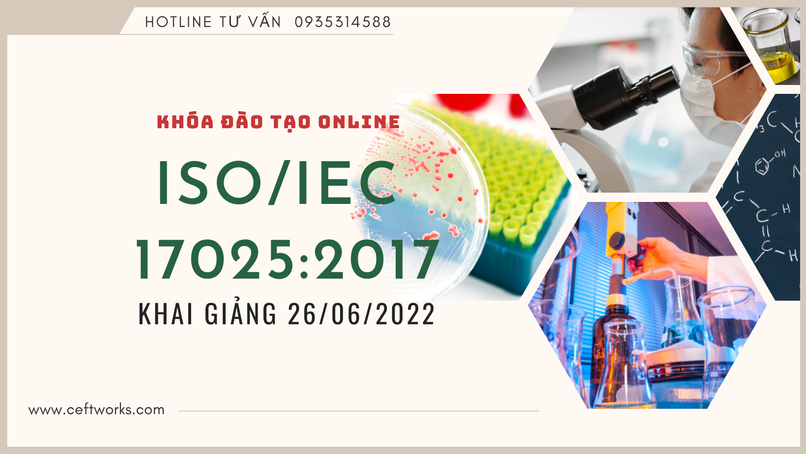 Khóa ISO/IEC 17025:2017 (26/06/2022)