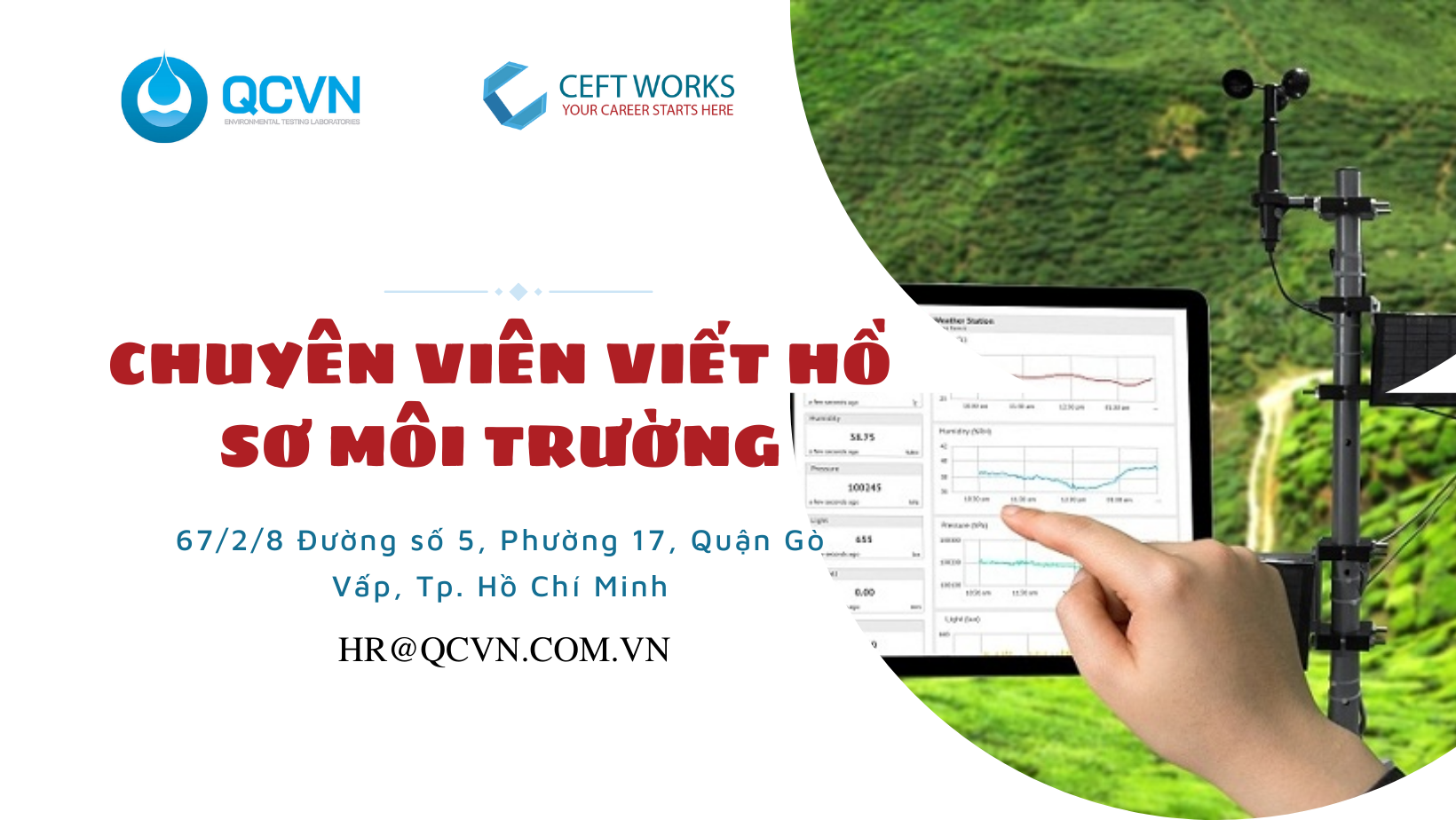 Chuyên viên viết hồ sơ môi trường (Gò Vấp)