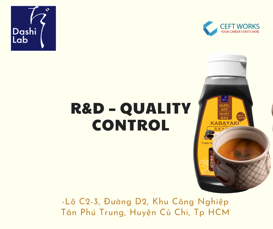 R&D – Quality control (Củ Chi)