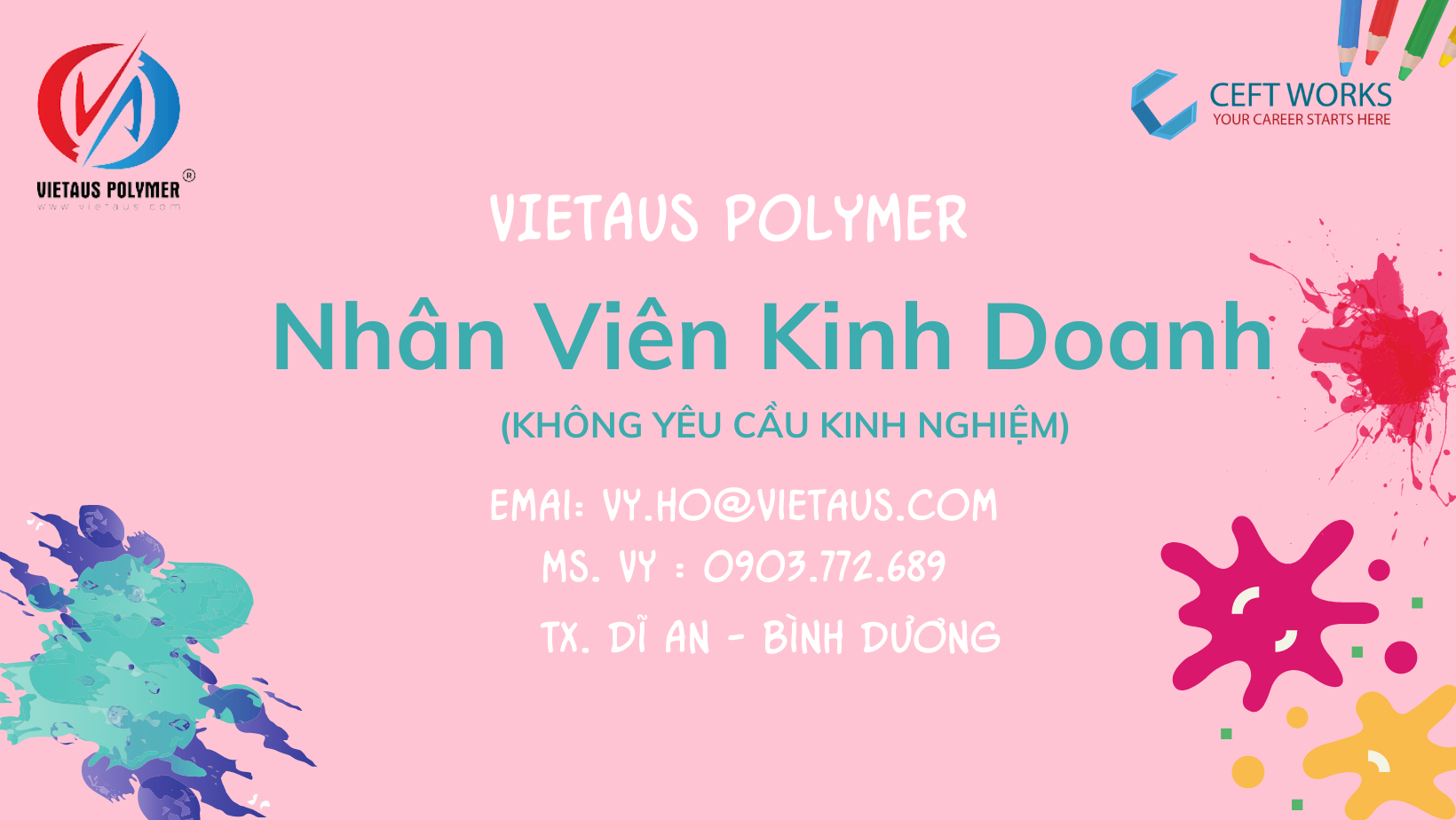 NHÂN VIÊN KINH DOANH (Dĩ An, Bình Dương)