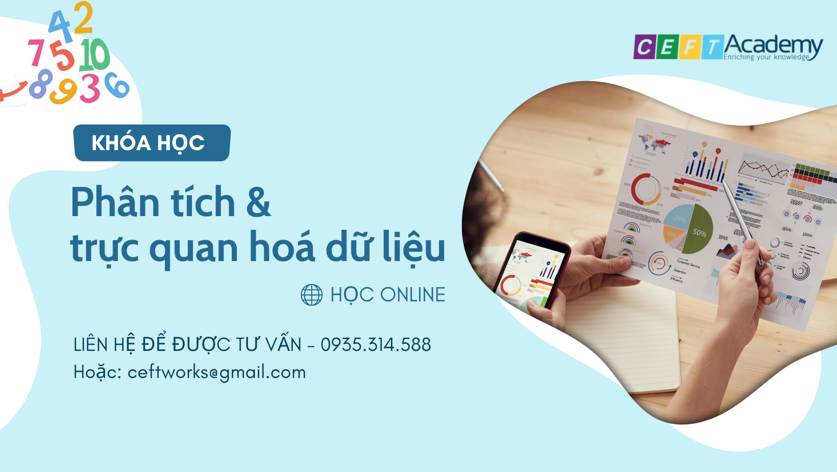 KHÓA HỌC PHÂN TÍCH VÀ TRỰC QUAN HOÁ DỮ LIỆU