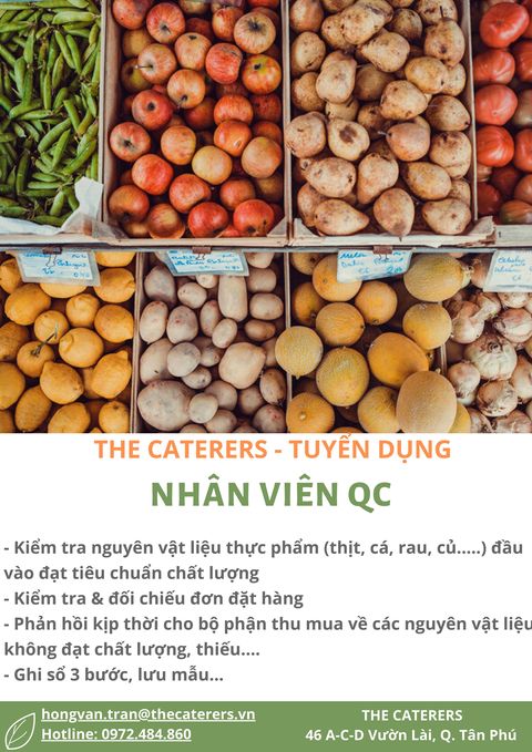Nhân Viên QC (Tân Phú)