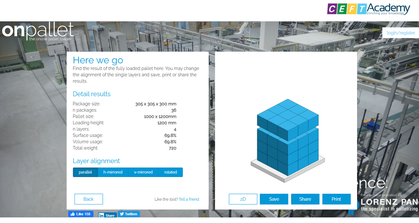 Sắp xếp Pallet  (Palletization)