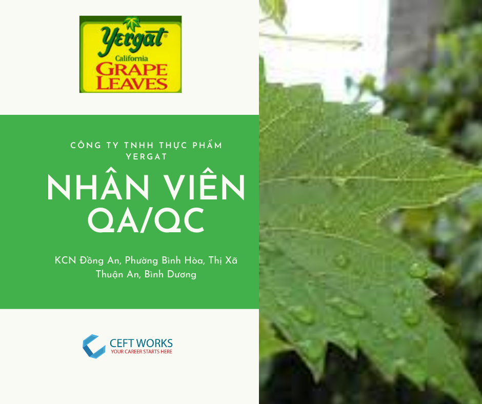 NHÂN VIÊN QA/QC (Bình Dương)