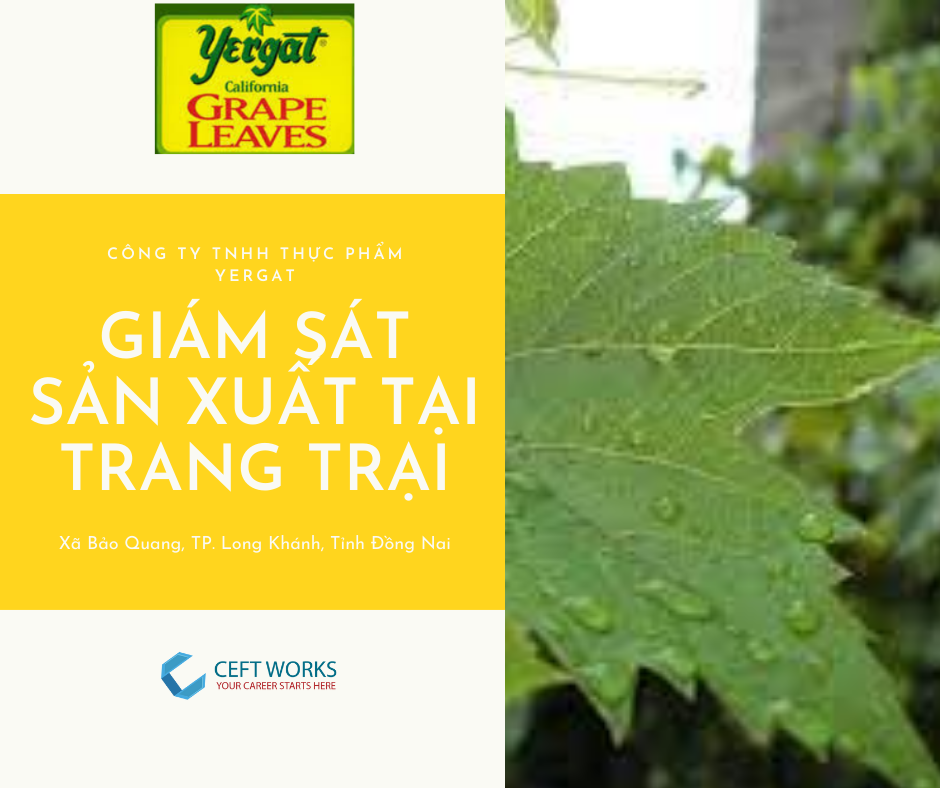 GIÁM SÁT SẢN XUẤT TẠI TRANG TRẠI (Long Khánh)