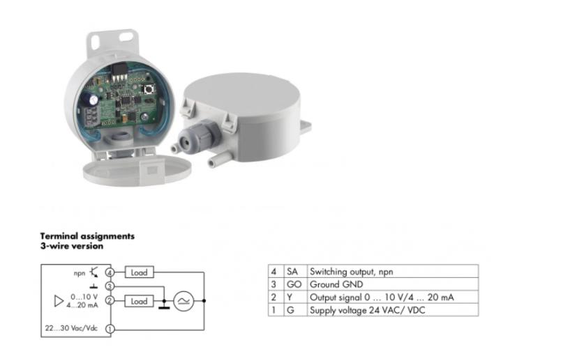 Cảm biến chênh áp phòng sạch