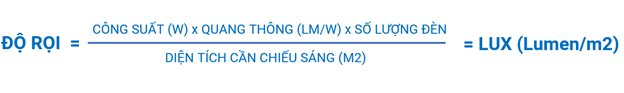 công thức độ rọi
