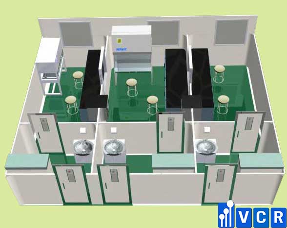 thiết kế phòng xét nghiệm sinh học phân tử