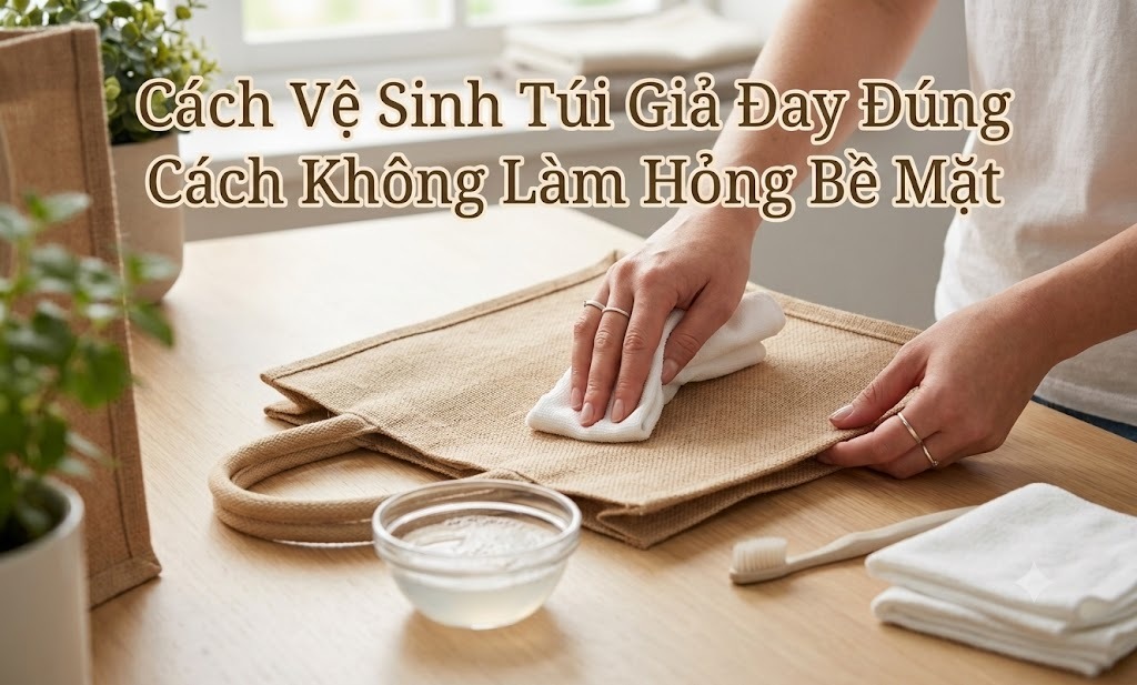 cach-ve-sinh-tui-gia-day-dung-cach-khong-lam-hong-be-mat