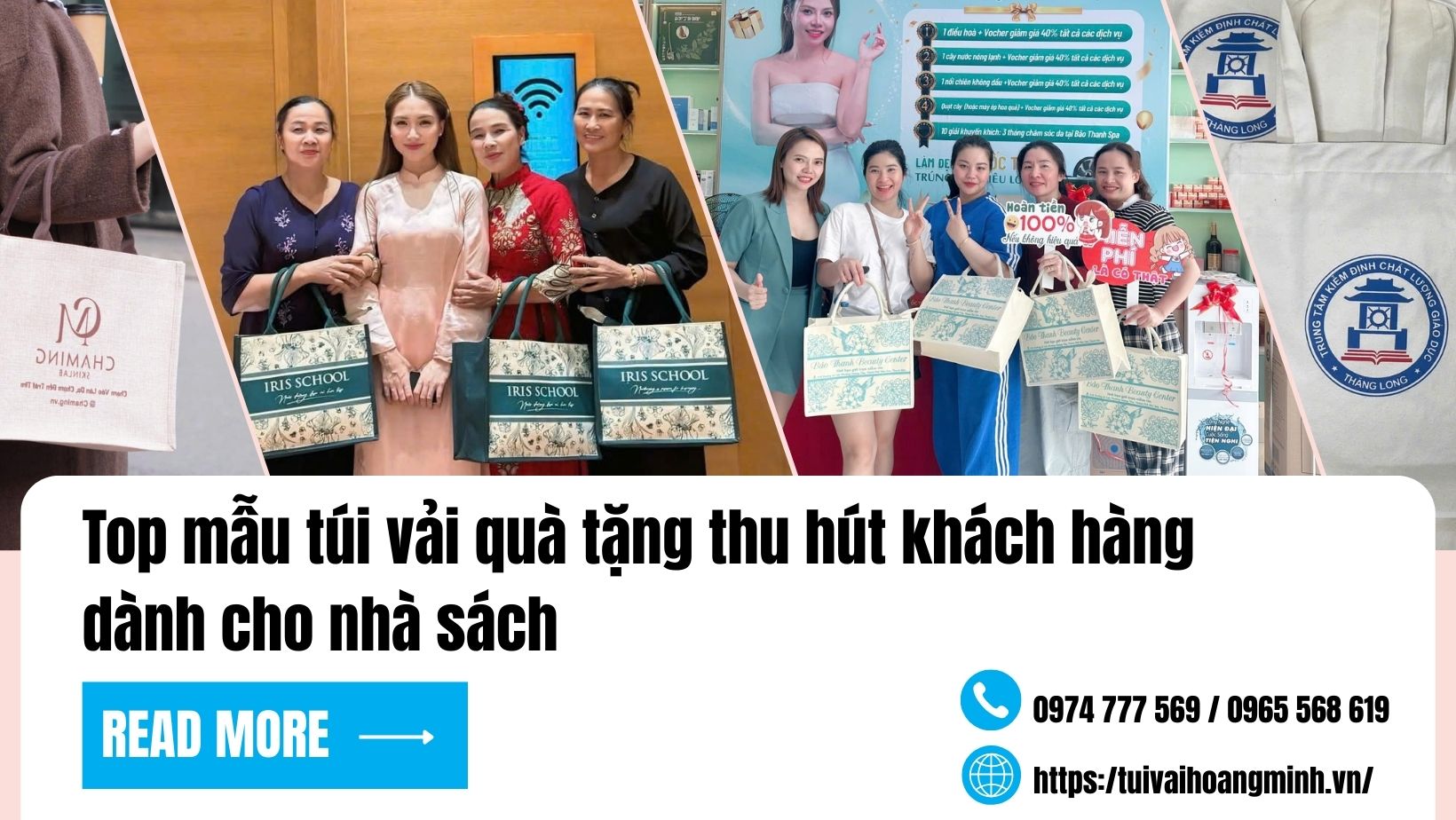 top-mau-tui-vai-qua-tang-thu-hut-khach-hang-danh-cho-nha-sach