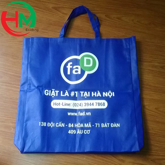 mẫu túi vải không dệt in logo may quai xách
